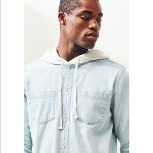 Pacsun Jean jacket hoodie with pockets (unisex)